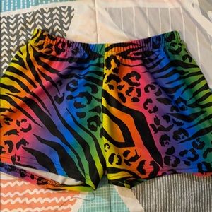 zebra multicolor spandex